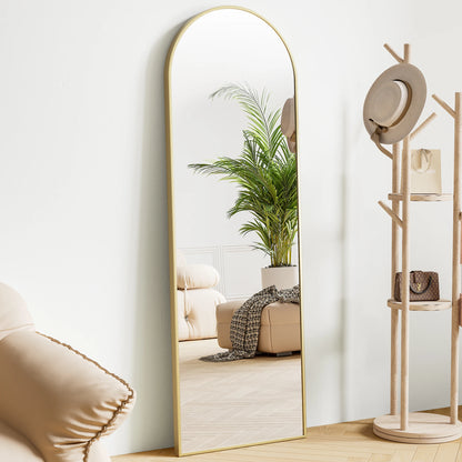 JHK 64"x21" Full  Wall Mirror Standing Hanging or Leaning Wall-Mounted Mirrors with Stand