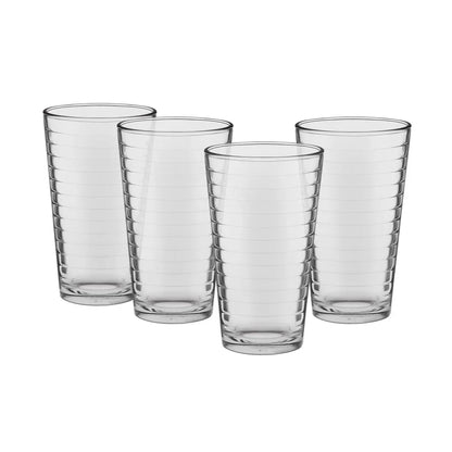 8-Piece Set  Drinking Glasses  Stackable Durable Dishwasher Safe