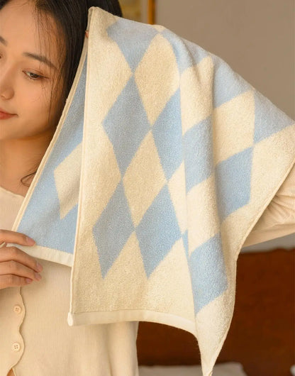 Retro Striped Combed  Cotton Towel  Face Towel and  Bath towel