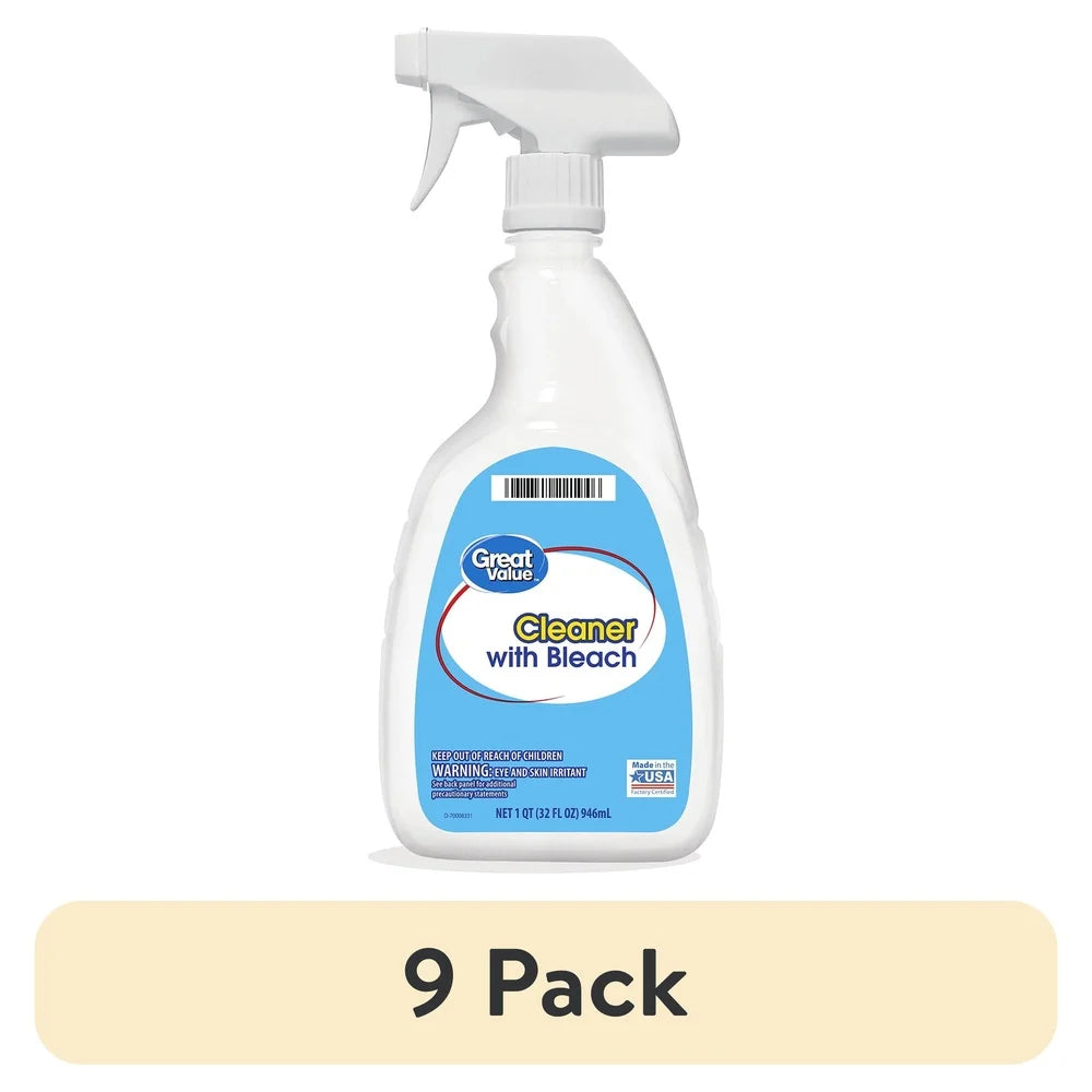9 Pack All-Purpose Cleaner with Bleach 32 fl oz  Stain Eliminator