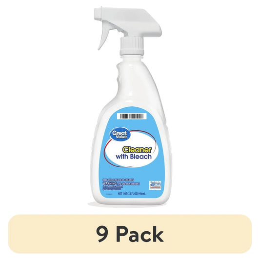 9 Pack All-Purpose Cleaner with Bleach 32 fl oz  Stain Eliminator