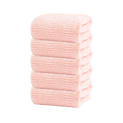 5pcs  Towels Set, Microfiber Soft Highly Absorbent, Quick Dry