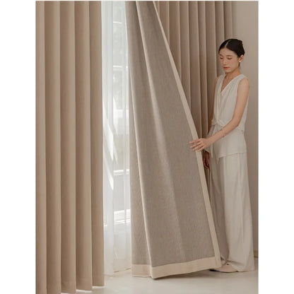 Herringbone Cream Curtains for Living Room Bedroom Blackout  Window
