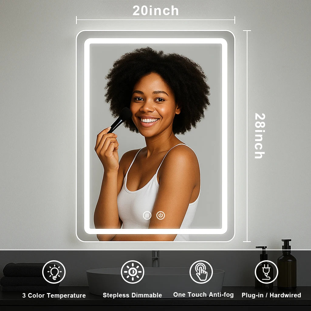 20x28 inch LED Bathroom Mirror Vanity Mirrors
