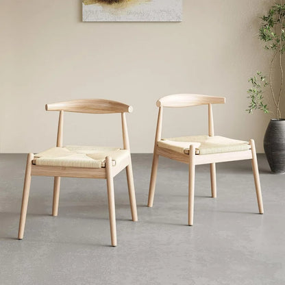 Dining Chairs Set of 2, Mid Century Modern  solid wood legs