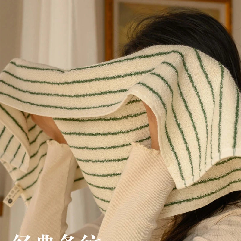 Retro Striped Combed  Cotton Towel  Face Towel and  Bath towel