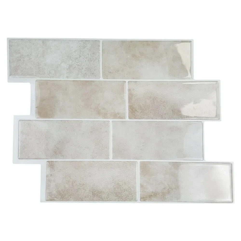 1Pcs New Self-adhesive 3D Wall Tile PVC DIY Wall Sticker Multifunction Waterproof Peel and Stick Wallpaper Home Decor