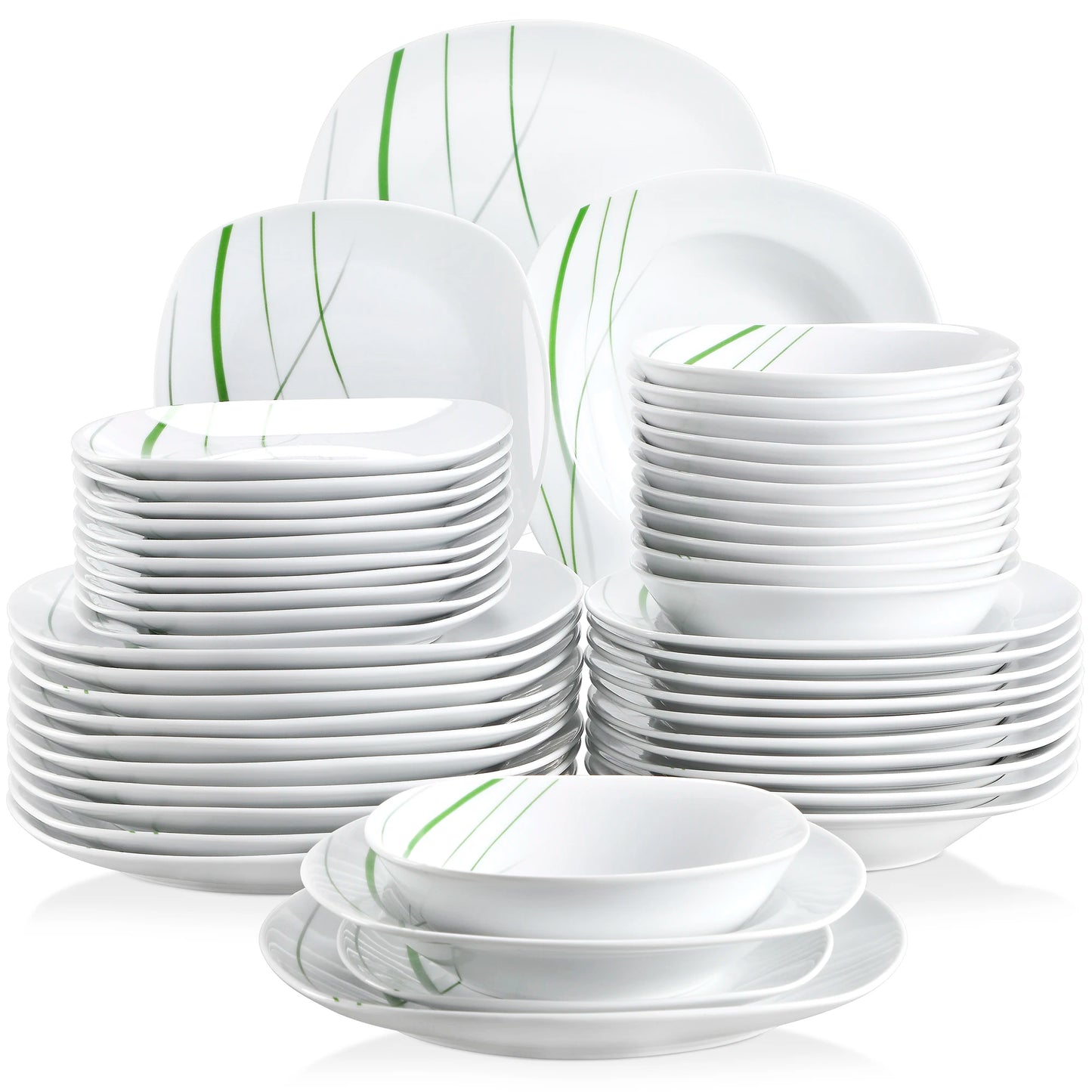 VEWEET AVIVA 24/48-Piece Ivo16/32 Dinnerware Set