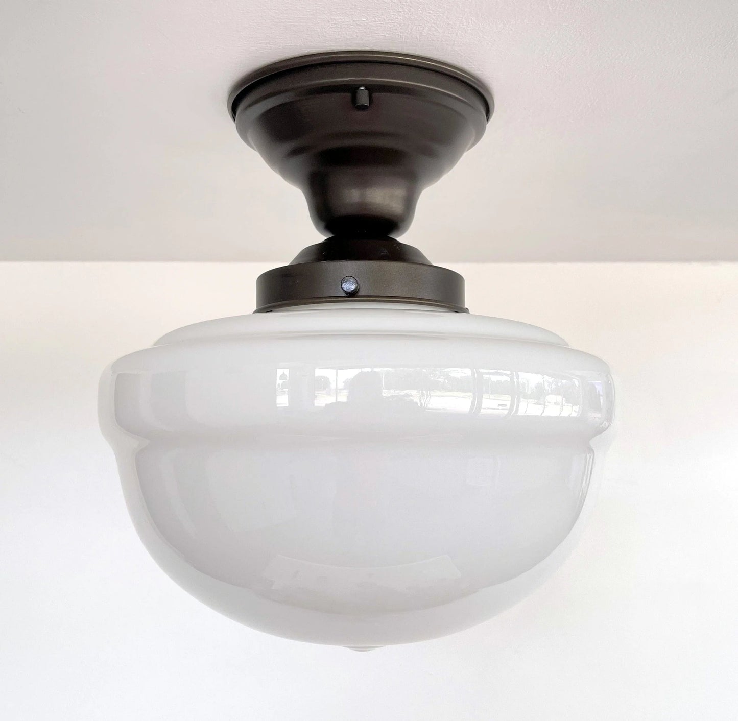 Antique Acorn CEILING Schoolhouse LIGHT Fixture