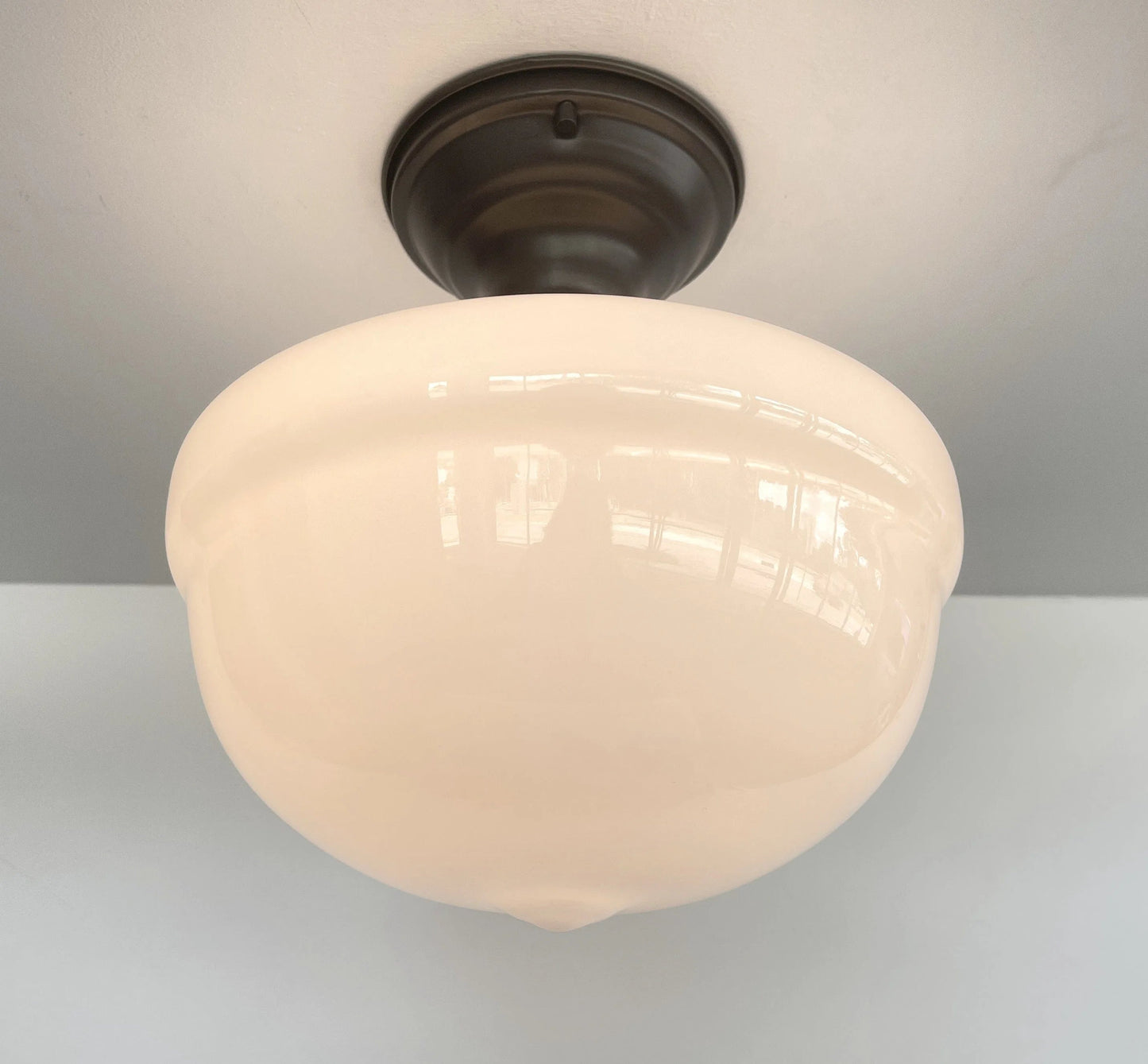 Antique Acorn CEILING Schoolhouse LIGHT Fixture