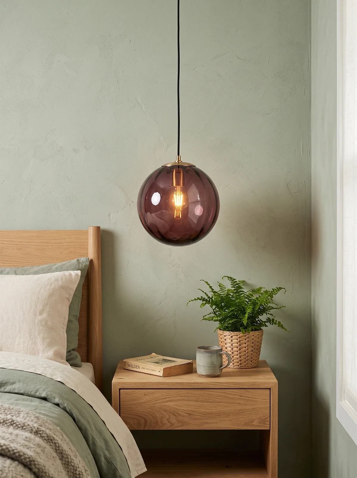Spherical lampshade Pendant Light
