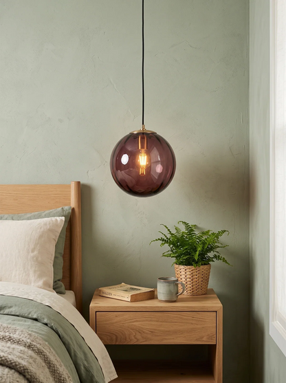 Spherical lampshade Pendant Light