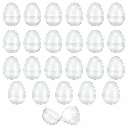 Set of 24 Glow in the Dark Easter Eggs Fillable Plastic Eggs for Nighttime Egg Hunt Fun 2.25 Inches