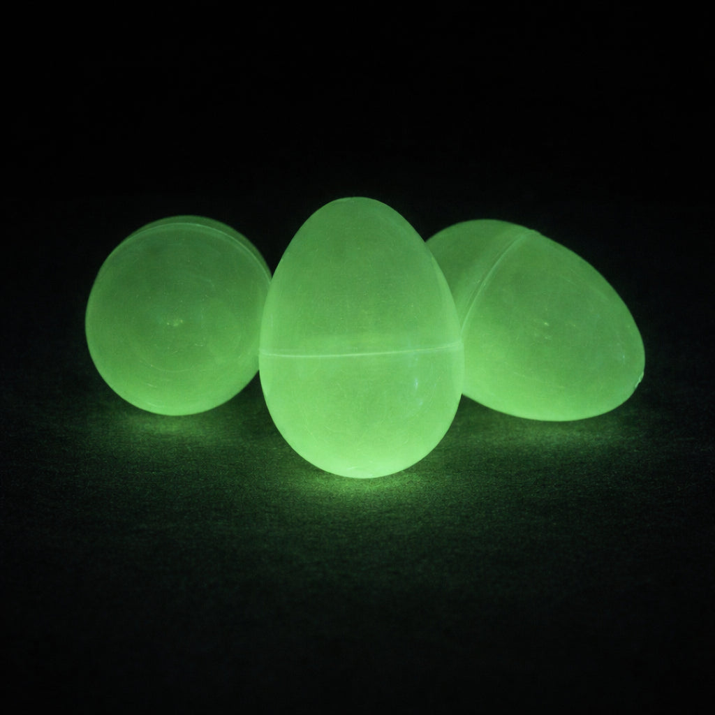 Set of 24 Glow in the Dark Easter Eggs Fillable Plastic Eggs for Nighttime Egg Hunt Fun 2.25 Inches