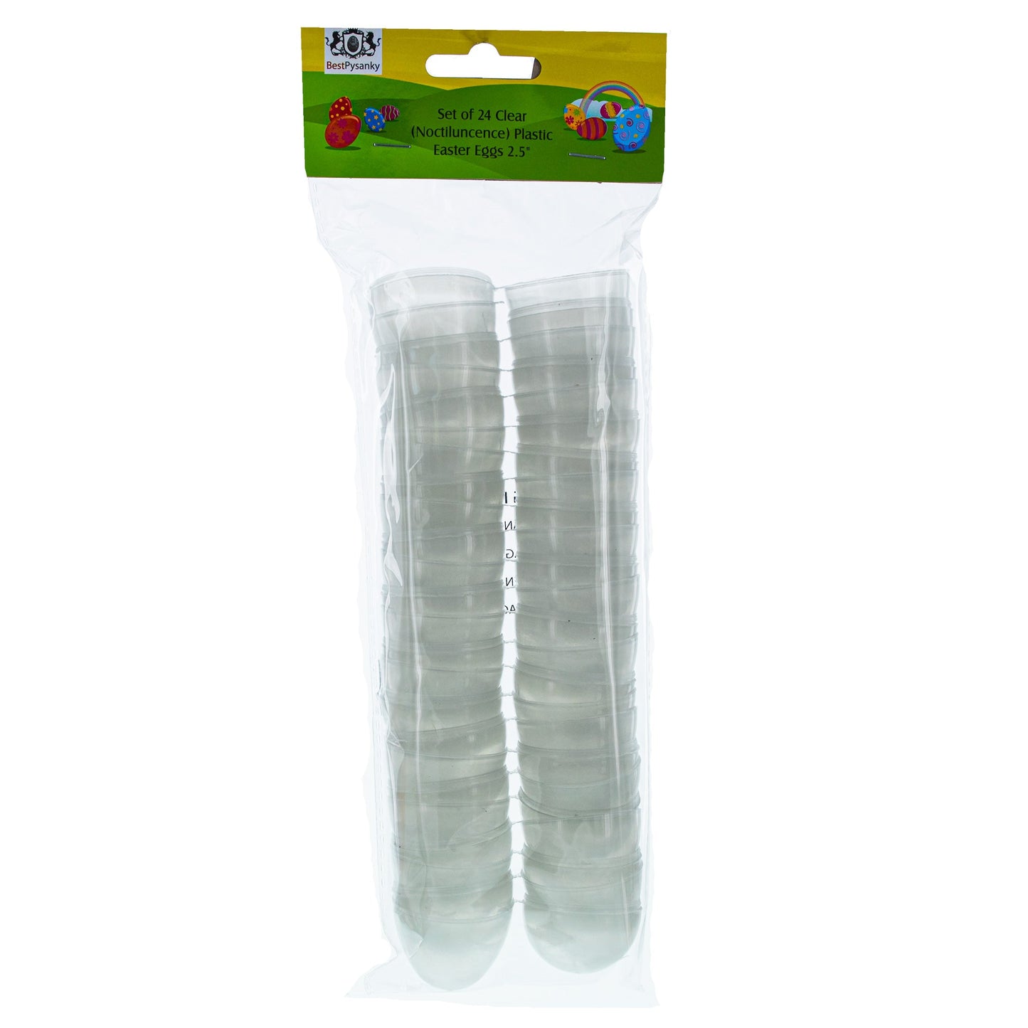 Set of 24 Glow in the Dark Easter Eggs Fillable Plastic Eggs for Nighttime Egg Hunt Fun 2.25 Inches